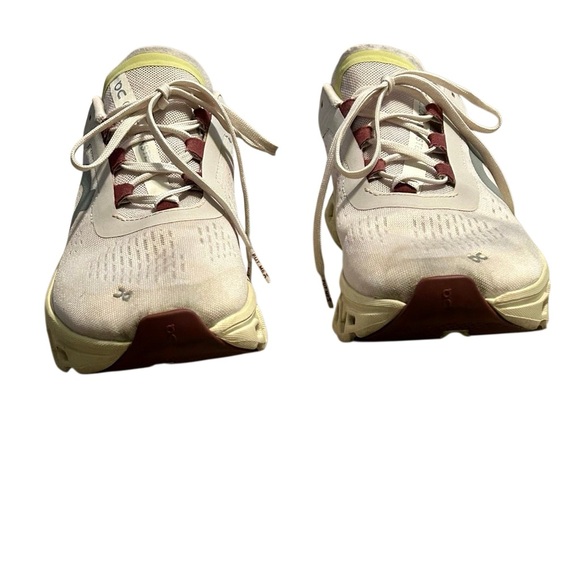 On Running Cloudmonster Running Sneaker Frost Acacia light gray yellow 9.5 - Picture 3 of 11